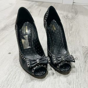 Vintage Moschino Cheap & Chic Polka Dot Heels